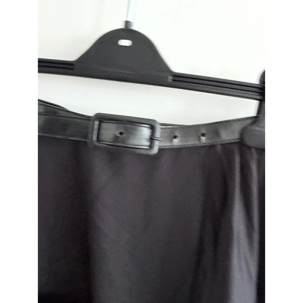 Kikiriki Black Sheer Beach Cover Up Maxi Sarong Belted Swim Cover S